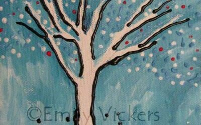 Light Blue Fabric Tree